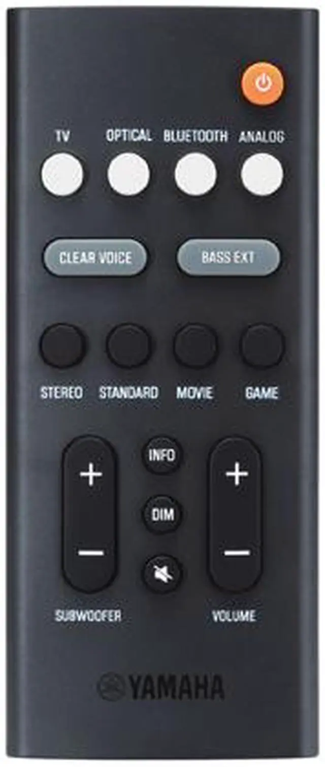 Alt view image 8 of 8 - YAMAHA SR-C20A Compact Sound Bar with Built-in Subwoofer
