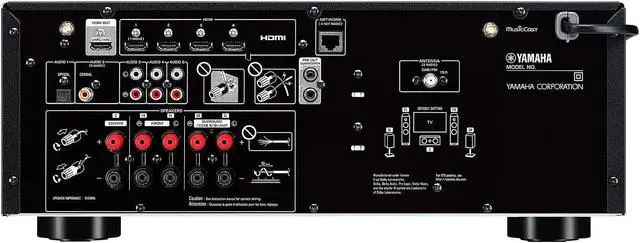 Alt view image 4 of 4 - YAMAHA RX-V4A 5.2-channel AV Receiver with 8K HDMI and MusicCast - Black