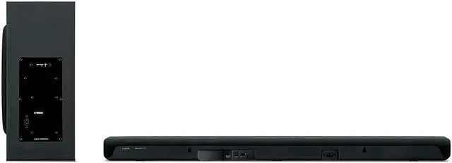 Alt view image 4 of 10 - YAMAHA SR-B40A Dolby Atmos Sound Bar with Wireless Subwoofer - Black