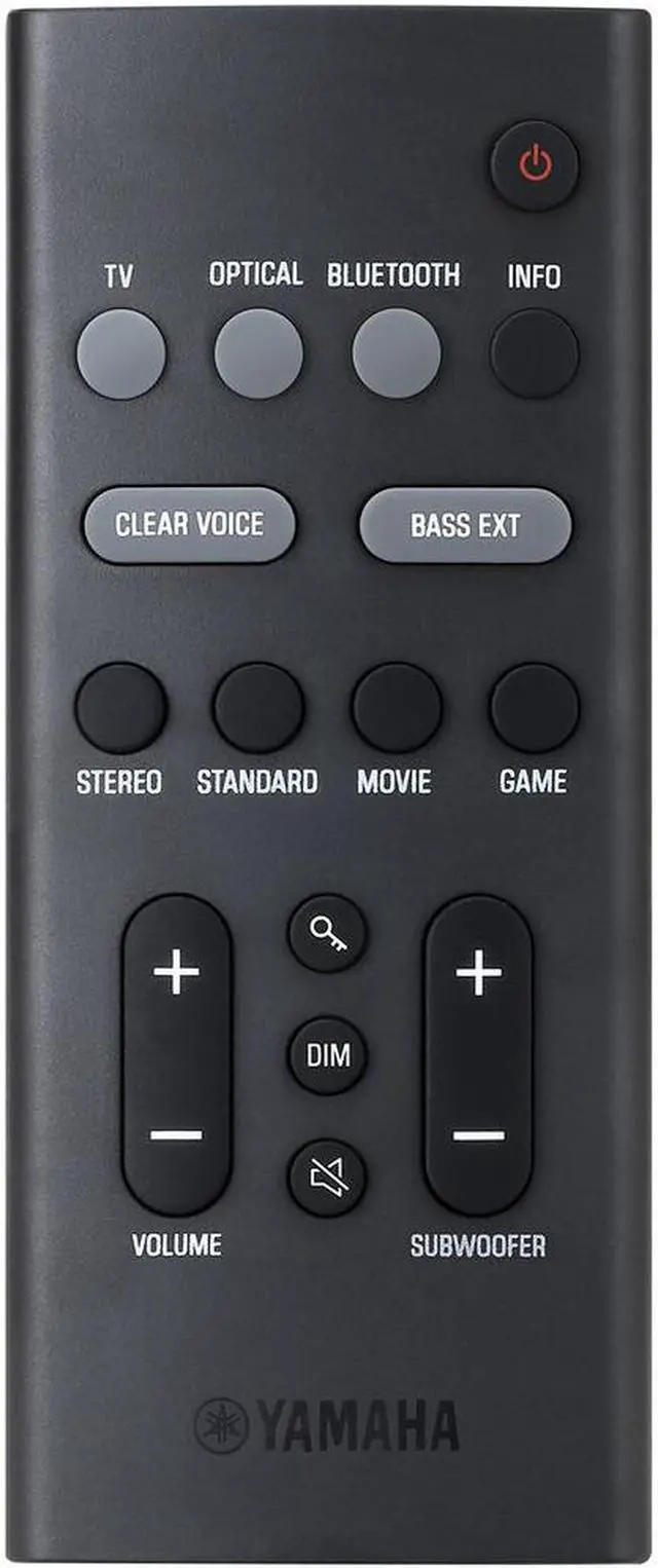 Alt view image 8 of 10 - YAMAHA SR-B40A Dolby Atmos Sound Bar with Wireless Subwoofer - Black