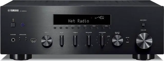 Main image of YAMAHA R-N600A Stereo Network receiver with Wi-Fi, Bluetooth, and Apple AirPlay 2 -Black