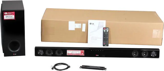 Alt view image 11 of 11 - LG 2.1 300W Soundbar with Bluetooth, NB3530A (LG recertified Grade A)