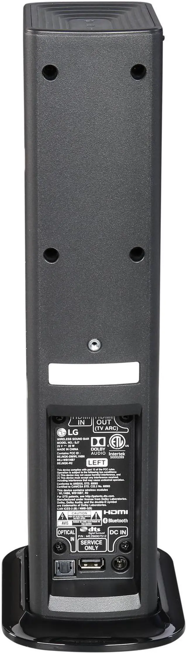 Alt view image 5 of 13 - LG Electronics SJ7 Soundbar Flex with Wireless Subwoofer