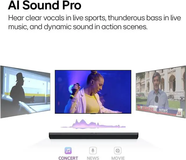 Alt view image 4 of 10 - LG S60T Soundbar for TV with Dolby Audio 3.1 channel