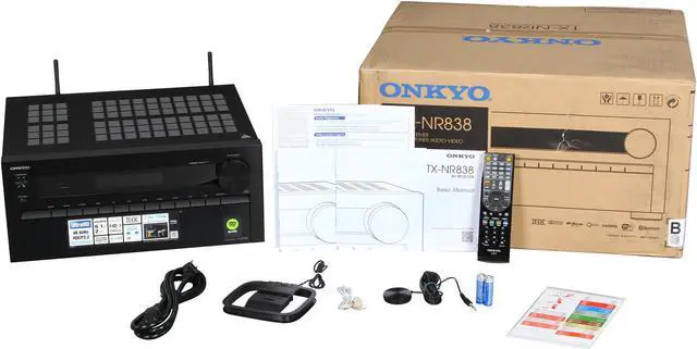 Alt view image 6 of 6 - Onkyo TX-NR838 7.2 Channel Network A/V Receiver