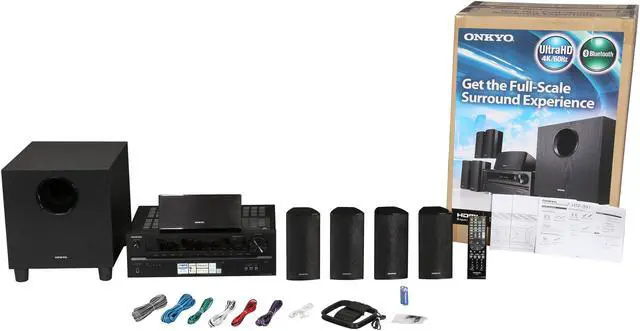 Alt view image 19 of 19 - Onkyo HT-S3700 5.1 Channel Home Theater Receiver System