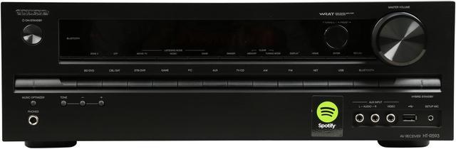 Alt view image 2 of 6 - Onkyo HT-R593 5.2-channel home theater receiver with Wi-Fi and Bluetooth