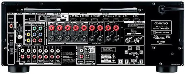 Alt view image 3 of 4 - Onkyo TX-NR656 7.2-Channel Network A/V Receiver, Black