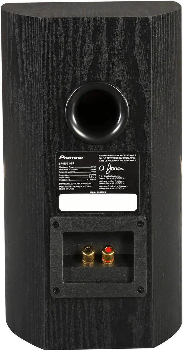 Alt view image 4 of 5 - Pioneer SP-BS21-LR Bookshelf Loudspeakers Pair