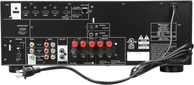 Alt view image 4 of 6 - Pioneer VSX-824-K 5.2 Channel 4K Ready AV Receiver
