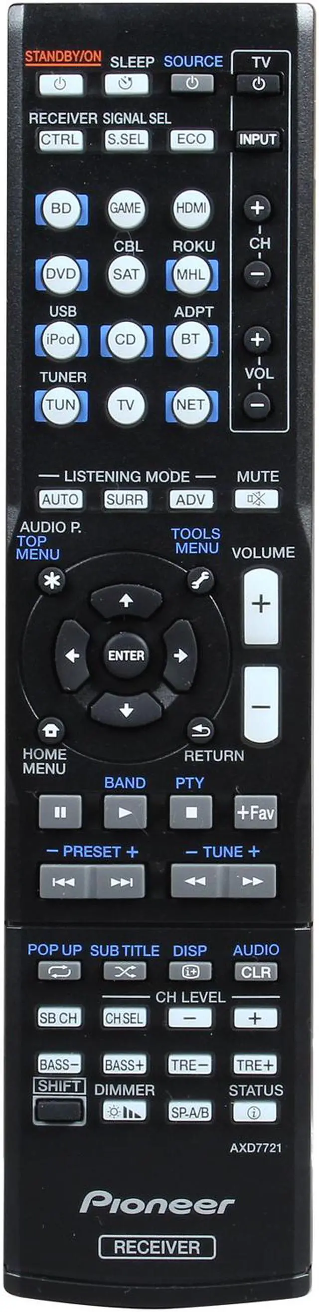 Alt view image 5 of 6 - Pioneer VSX-1024-K 7.2 Channel 4K Ready AV Receiver