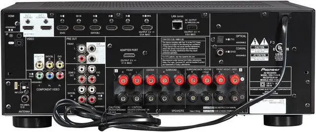 Alt view image 4 of 6 - Pioneer VSX-1124-K 7.2 Channel 4K Ready AV Receiver