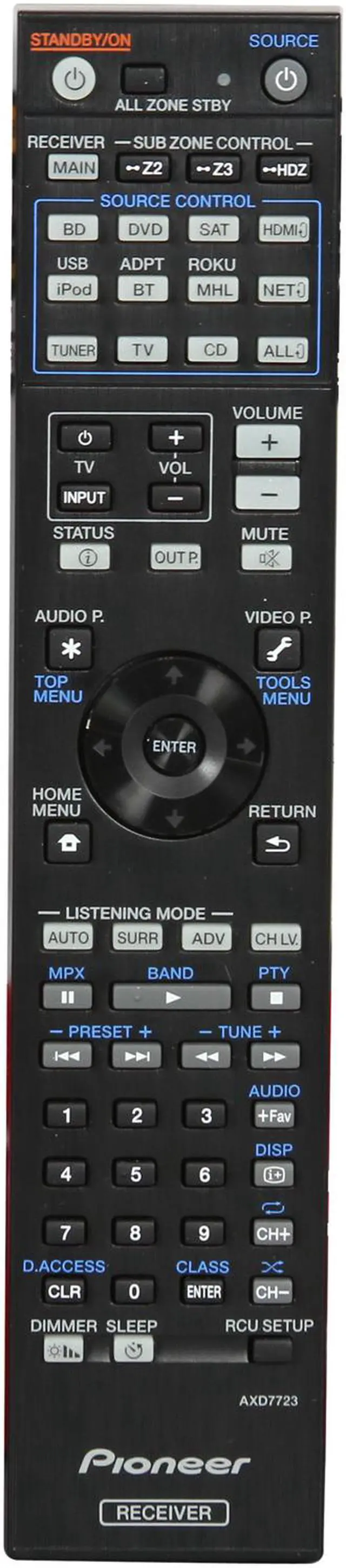 Alt view image 5 of 6 - Pioneer VSX-1124-K 7.2 Channel 4K Ready AV Receiver