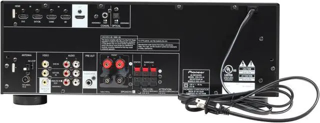 Alt view image 4 of 6 - Pioneer VSX-524-K 5.1-Channel A/V Receiver