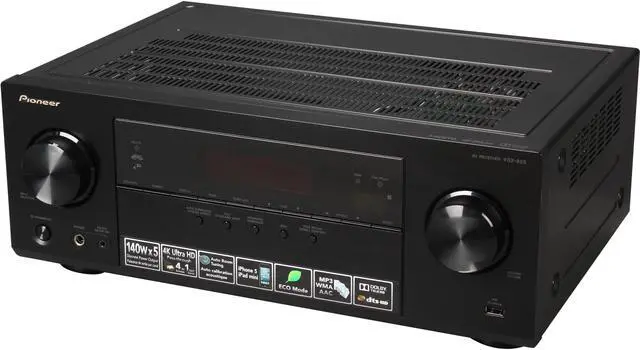 Main image of Pioneer VSX-523-K 5.1 Channel 3D/4k Ultra Pass through AV Receiver, Manufacturer recertified grade A