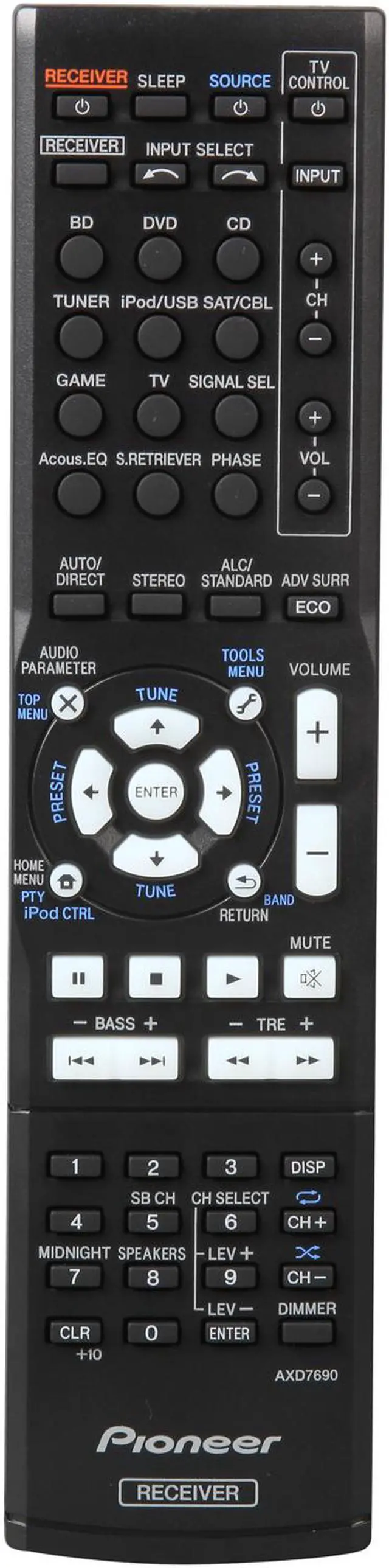 Alt view image 5 of 6 - Pioneer VSX-523-K 5.1 Channel 3D/4k Ultra Pass through AV Receiver, Manufacturer recertified grade A