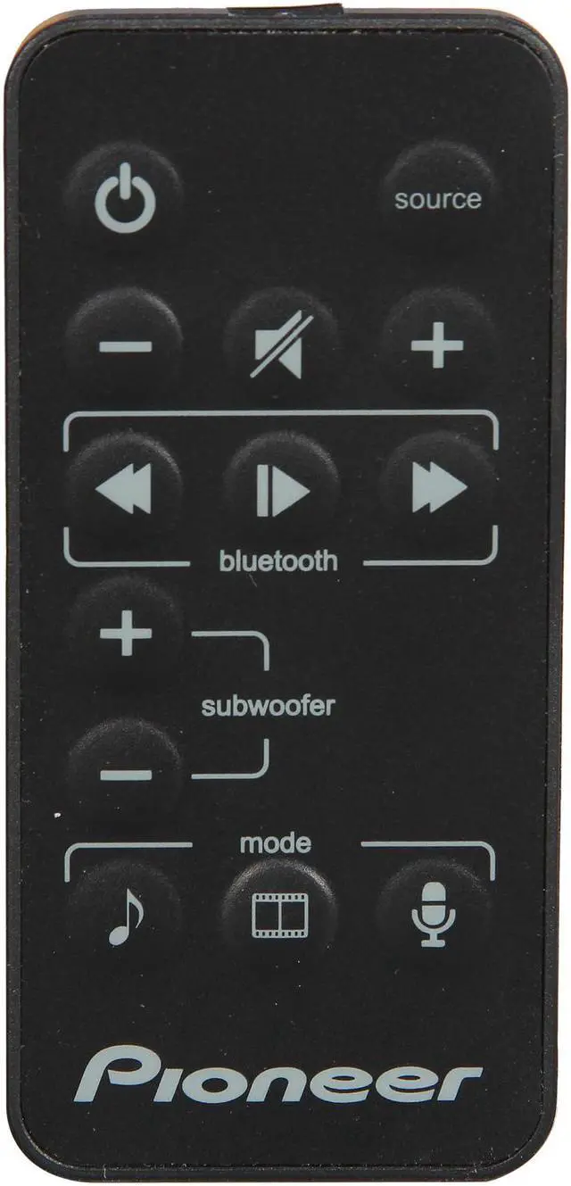 Alt view image 11 of 12 - Pioneer SPSB23W/B Soundbar Speaker System w/ Wireless Subwoofer