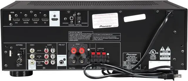 Alt view image 4 of 6 - Pioneer VSX-524-K/B 5.1-Channel Receiver, Manufacturer recertified grade A