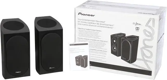 Alt view image 7 of 7 - Pioneer SP-BS22A-LR Compact Speakers for Dolby Atmos Designed by Andrew Jones (Pair)