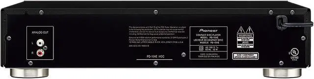 Alt view image 4 of 8 - Pioneer PD-10AE CD Player - Black