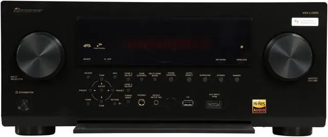 Alt view image 2 of 6 - Pioneer VSXLX503 9.2 Channel 230w/Ch 6 Ohms 4k Ultra HD Network Receiver