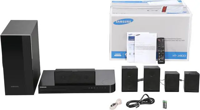 Alt view image 20 of 20 - Samsung HT-J4100 5.1 Channel 1000-Watt Blu-Ray Home Theater System