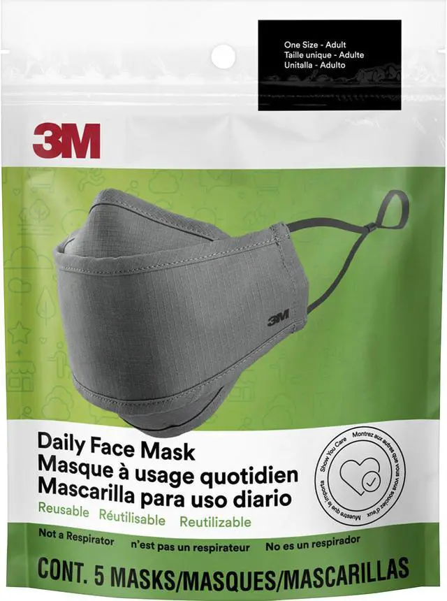 Main image of 3M Daily Face Mask, 5 / Pack