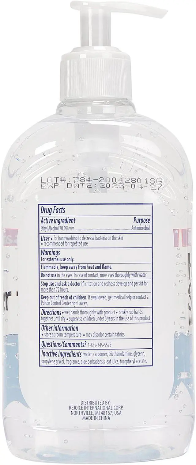 Alt view image 3 of 3 - XtraCare Hand Sanitizer, 16.9 oz. (500 ml.) Bottle, 12 Pack - Total 202.8 oz.