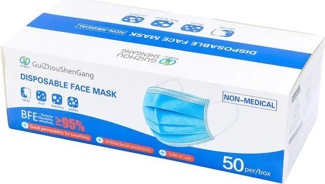 Main image of GS Disposable Face Mask, 50 pcs per Box
