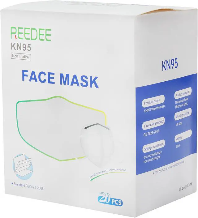 Main image of REEDEE KN95 Face Mask, 20 pcs per Box