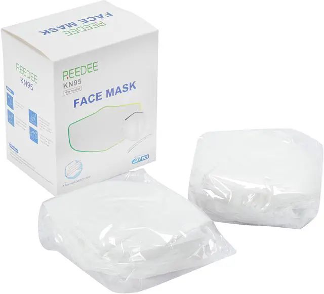 Alt view image 3 of 7 - REEDEE KN95 Face Mask, 20 pcs per Box