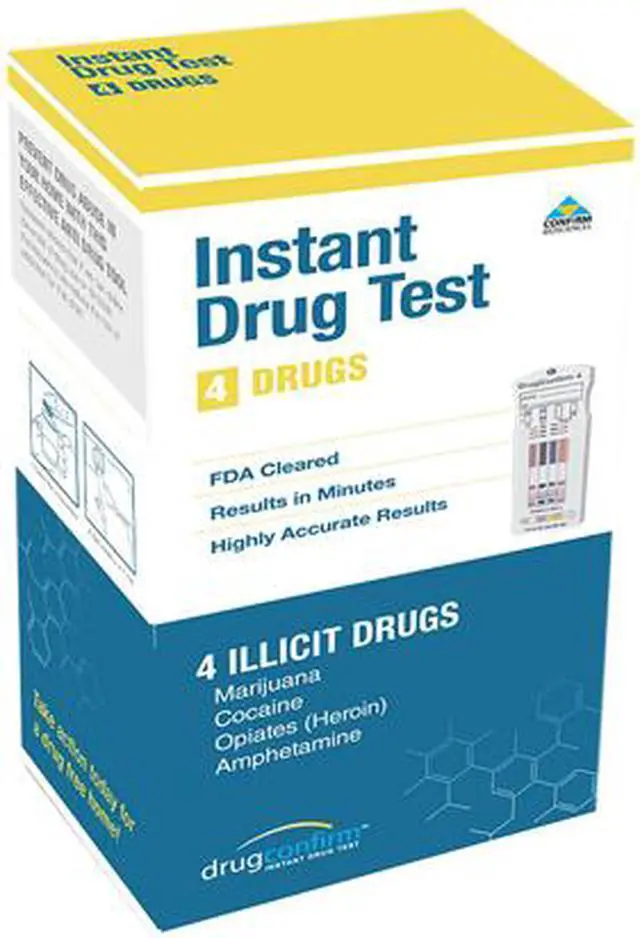 Alt view image 3 of 6 - DrugConfirm 4 Panel Instant Drug Test - AMP / COC / OPI / THC