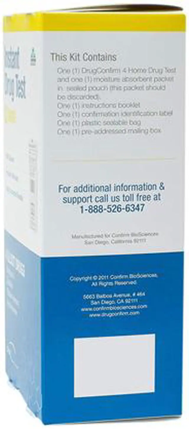 Alt view image 2 of 6 - DrugConfirm 4 Panel Instant Drug Test - AMP / COC / OPI / THC