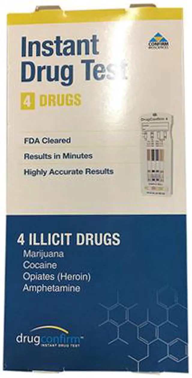 Alt view image 4 of 6 - DrugConfirm 4 Panel Instant Drug Test - AMP / COC / OPI / THC