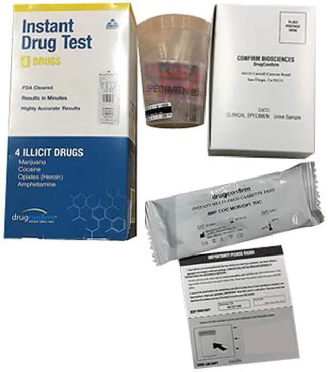 Alt view image 6 of 6 - DrugConfirm 4 Panel Instant Drug Test - AMP / COC / OPI / THC
