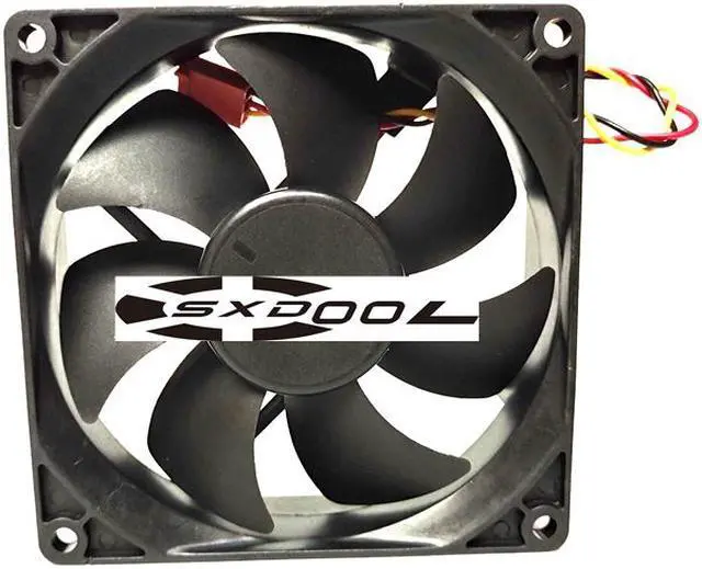 Alt view image 2 of 4 - 92mm Case Fan AVC 9225 DS09225R12MC238 12V 0.3A 3 Wires Cooling