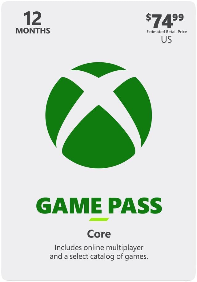 Main image of Xbox 12 Month Game Pass Core - US Registered Account Only (Email Delivery)