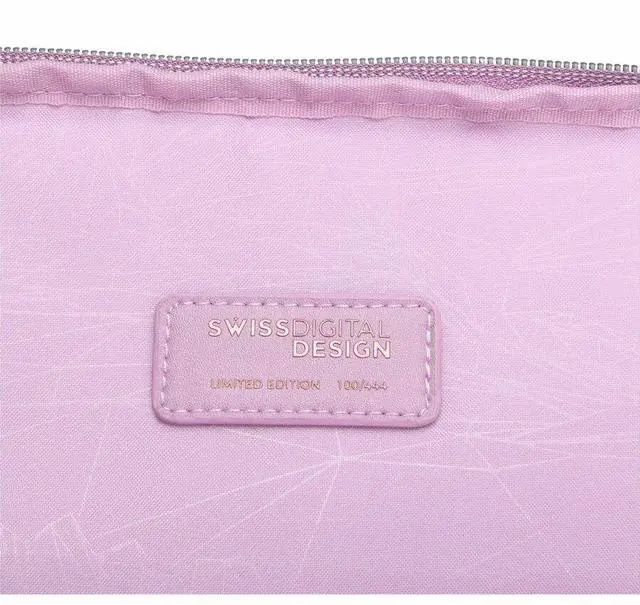 Alt view image 7 of 7 - Swissdigital Design KATY ROSE NG Carrying Case (Backpack) for 16" Notebook - Ice Berry - RFID Resistant - Polyester, Plastic Body - Trolley Strap, Shoulder Strap - 6.08 gal Volume Capacity - SD1645-54
