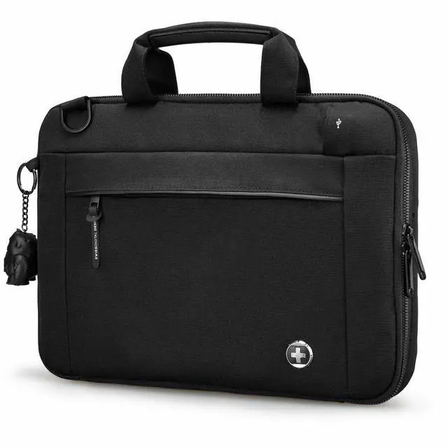 Alt view image 5 of 8 - Swissdigital Design Carrying Case (Sleeve) for 14" Apple Notebook, MacBook Pro - Black - SD8533-01