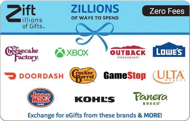 Main image of Zift Zillions $500 Gift Card (Email Delivery)