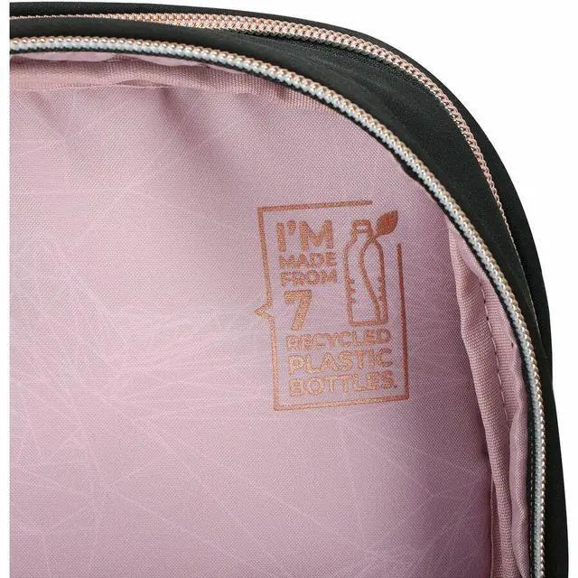 Alt view image 6 of 8 - Swissdigital KATY ROSE NG Black L+ Smart Laptop Backpack - Sleek Tech Travel Bag with USB Charging Port, RFID Pocket, Eco-Friendly Fabric, Trolley Sleeve, Fits 16" Laptop   SD1645-01