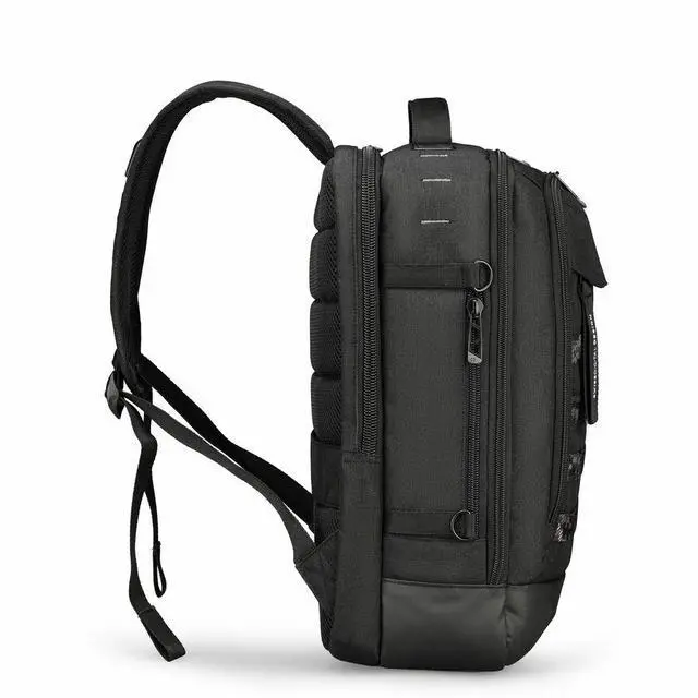 Alt view image 4 of 9 - Swissdigital BERG Black L Backpack - Durable - TSA-Friendly Bag with Patented USB Charging Port - RFID Protection Pocket, -Trolley Sleeve for Easy Travel SD1647-01