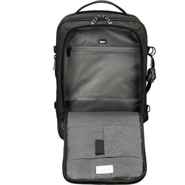 Alt view image 9 of 9 - Swissdigital BERG Black L Backpack - Durable - TSA-Friendly Bag with Patented USB Charging Port - RFID Protection Pocket, -Trolley Sleeve for Easy Travel SD1647-01
