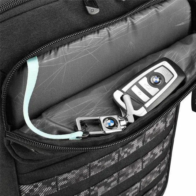 Alt view image 2 of 9 - Swissdigital BERG Black Hybrid Briefcase - USB Charging Port with Integrated Cable - RFID Protection Pocket - Padded Laptop Compartment Fits up to 16"  SD1649-01