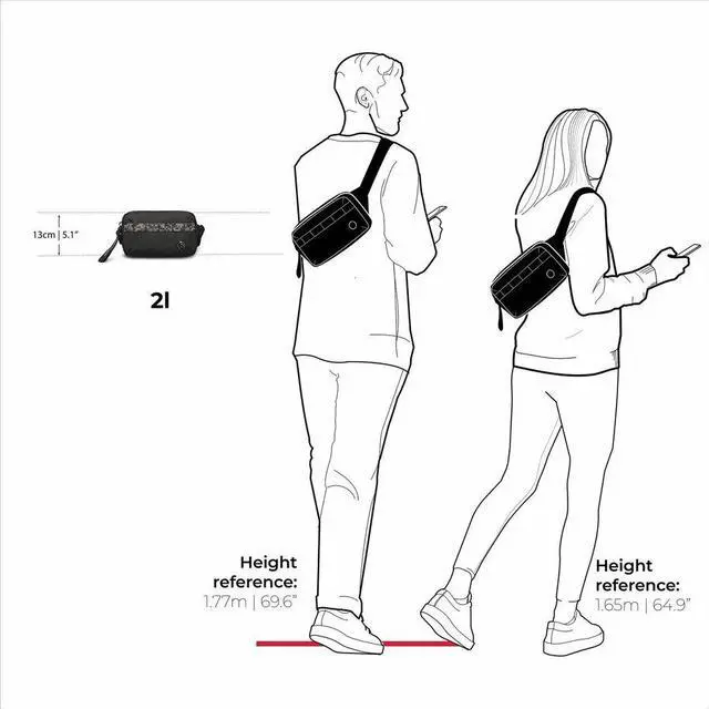 Alt view image 8 of 8 - Swissdigital Design BERG Carrying Case (Sling) Travel - Black  SD9521-01