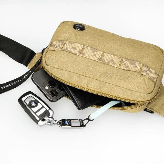 Alt view image 8 of 9 - Swissdigital Design BERG Carrying Case (Sling) - Dark Khaki  SD9521-74