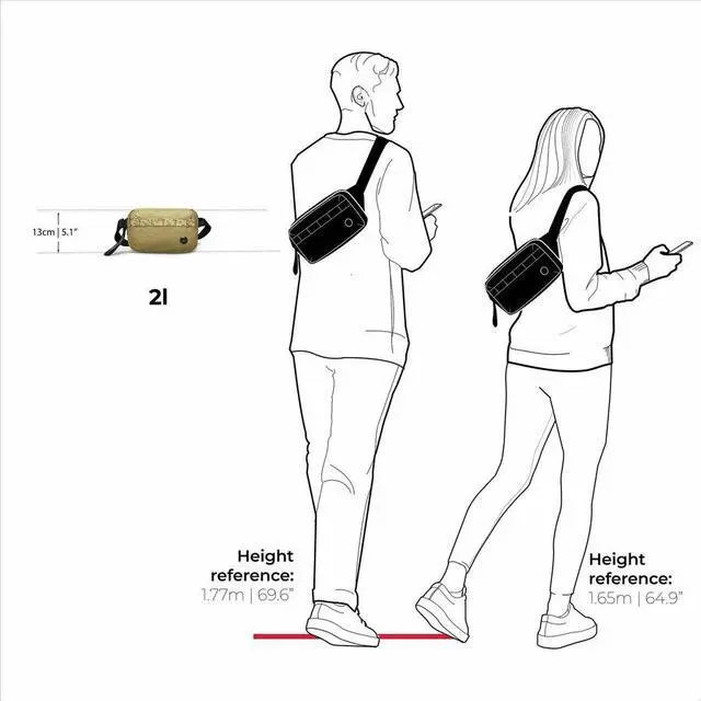 Alt view image 9 of 9 - Swissdigital Design BERG Carrying Case (Sling) - Dark Khaki  SD9521-74
