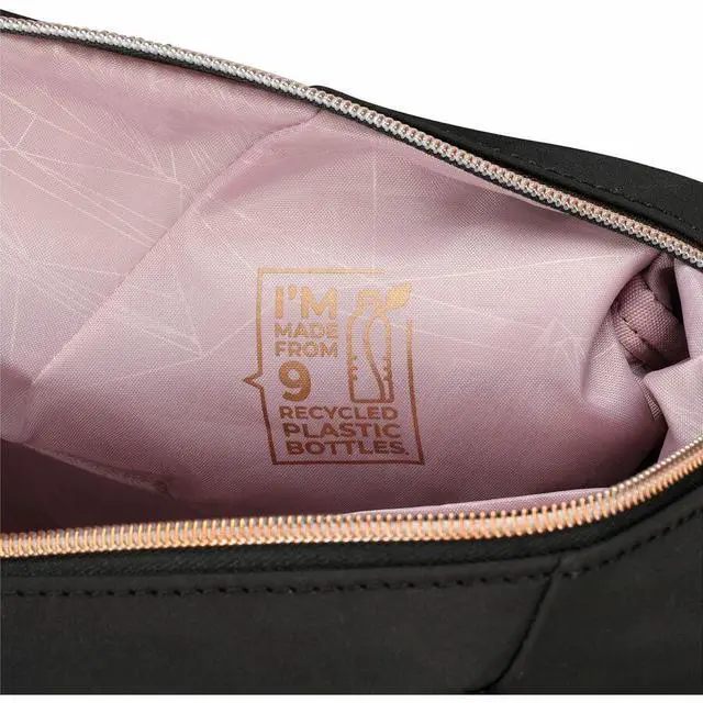 Alt view image 6 of 8 - Swissdigital KATY ROSE NG Black Duffle Bag - Stylish, Eco-Friendly Fabric with Multiple Storage Options, Perfect for Students, Professionals, and Everyday Use  SD5527-01