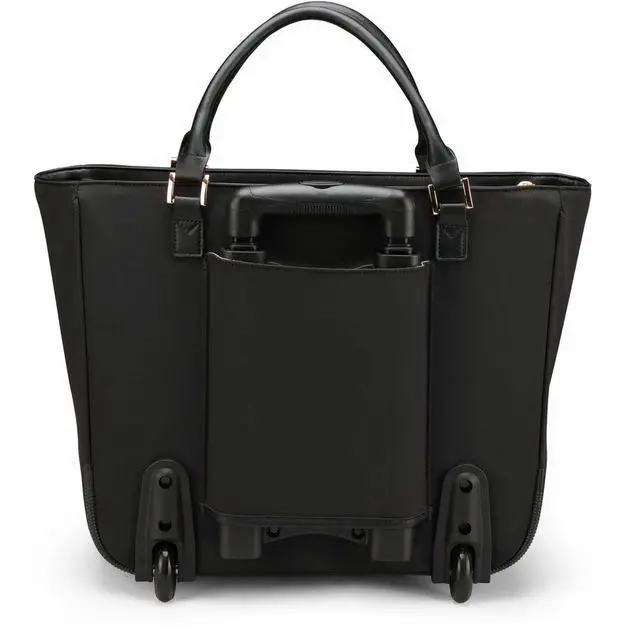 Alt view image 3 of 7 - Swissdigital KATY ROSE NG Black Tote Cabin  - LED - USB Charging Port - RFID Protection Pocket - LED Light - Eco-Friendly Fabric - Padded Laptop Compartment for 17" Laptop  SD4528L-01