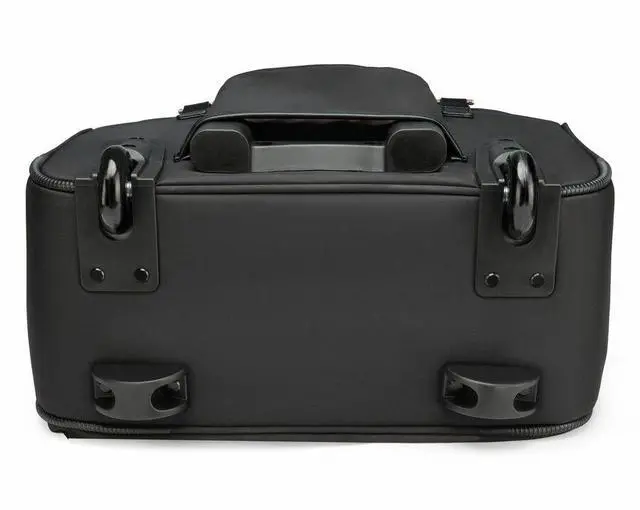 Alt view image 5 of 7 - Swissdigital KATY ROSE NG Black Tote Cabin  - LED - USB Charging Port - RFID Protection Pocket - LED Light - Eco-Friendly Fabric - Padded Laptop Compartment for 17" Laptop  SD4528L-01